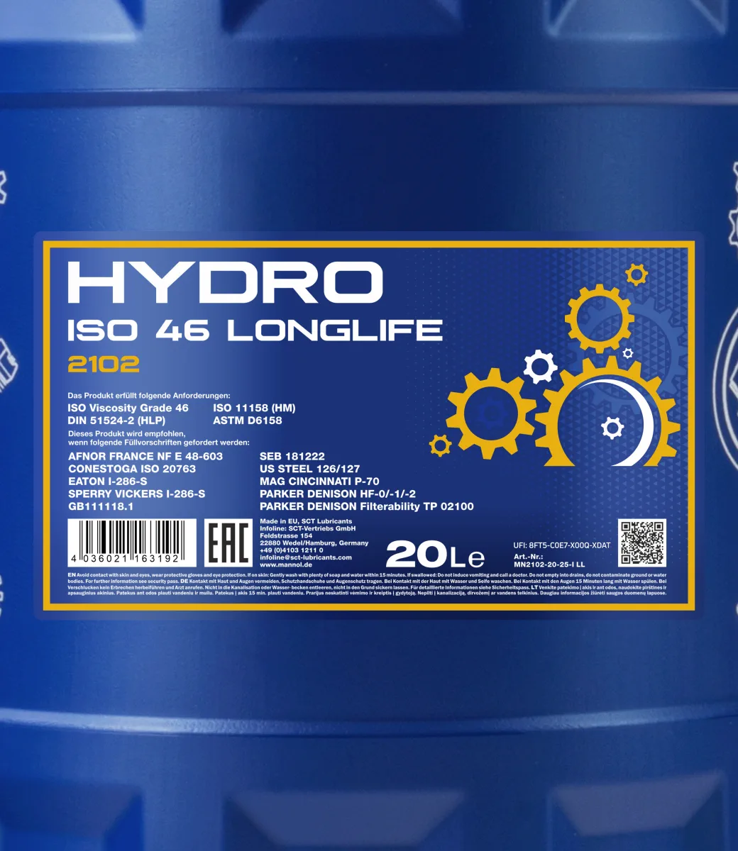 MANNOL Hydro ISO 46 2102 20L product image 2