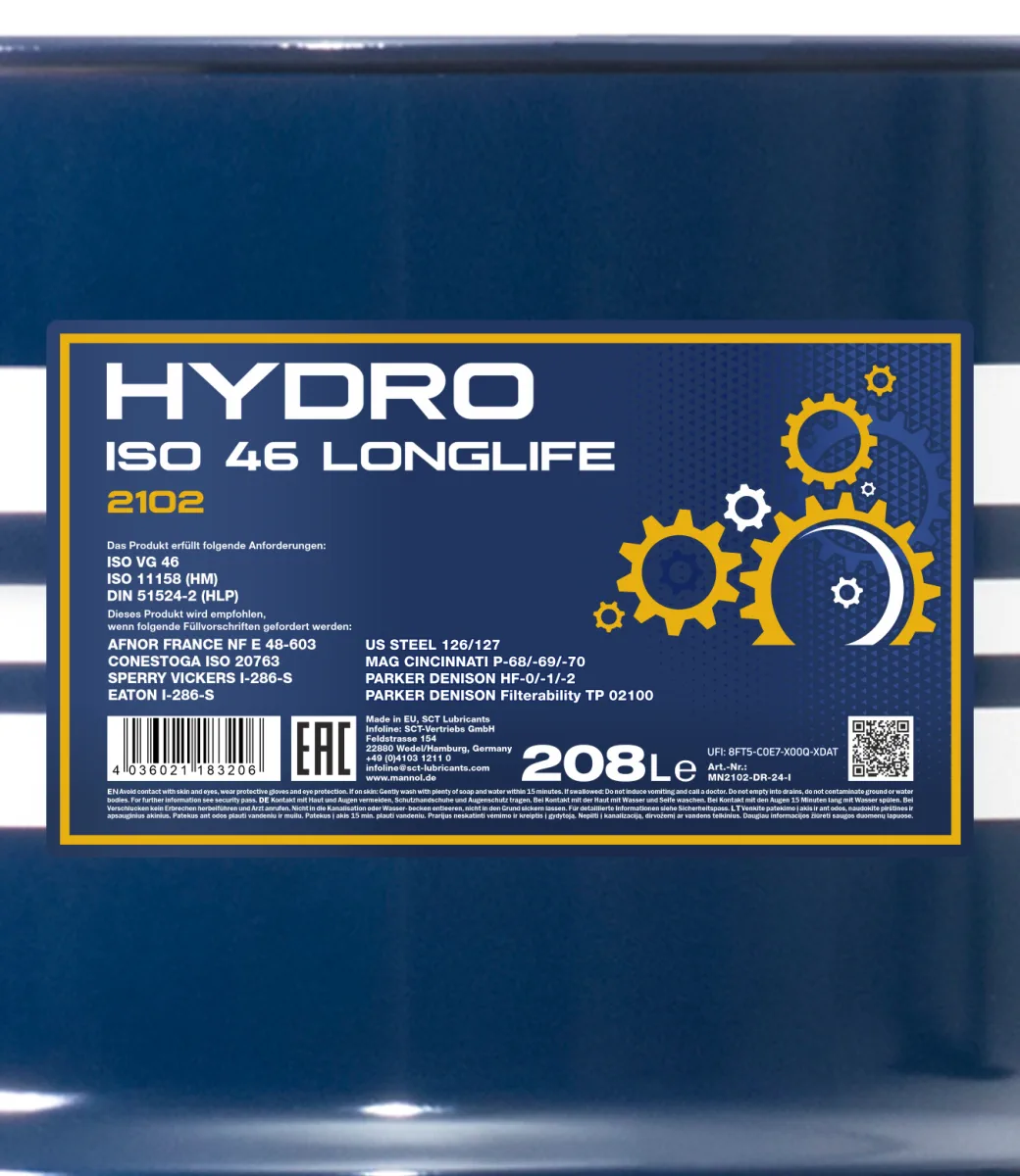 MANNOL Hydro ISO 46 2102 208L product image 2