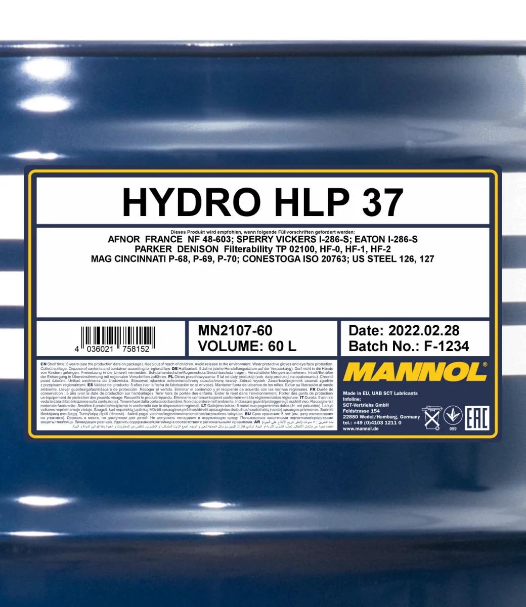 MANNOL Hydro HLP 37 2107 60L product image 2