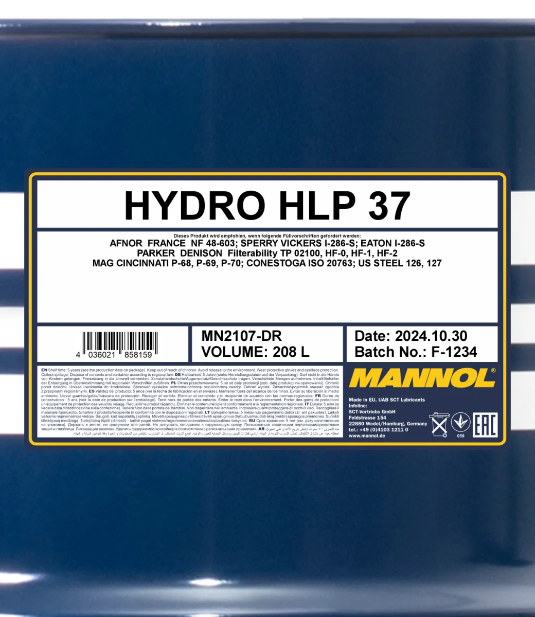 MANNOL Hydro HLP 37 2107 208L product image 2