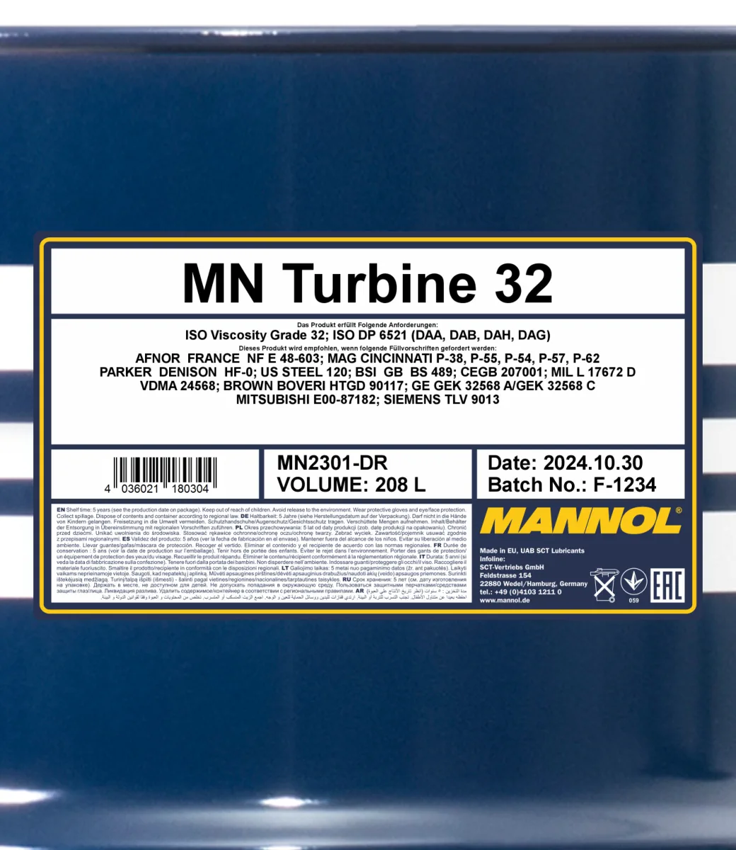 MANNOL Turbine 32 2301 208L product image 2