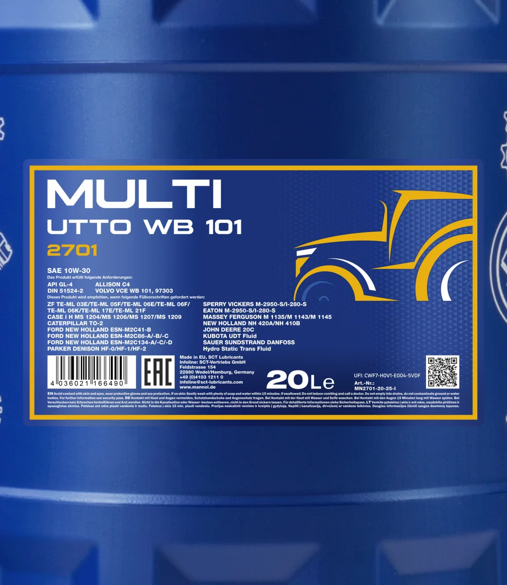 MANNOL Multi UTTO WB 101 2701 20L product image 2