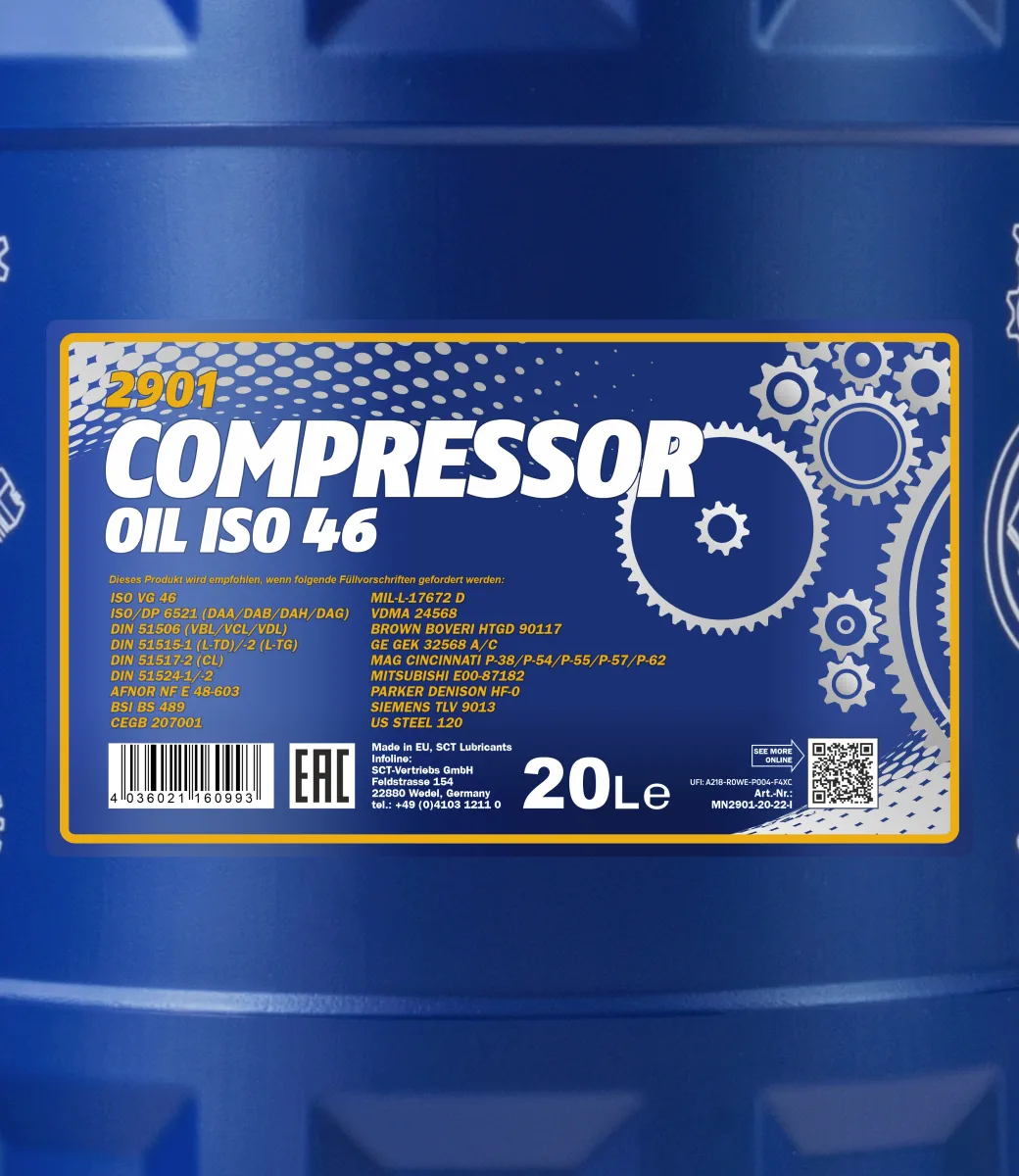 MANNOL Compressor Oil ISO 46 2901 20L product image 2