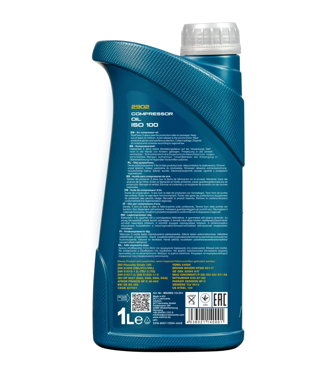 MANNOL Compressor Oil ISO 100 2902 1L product image 2
