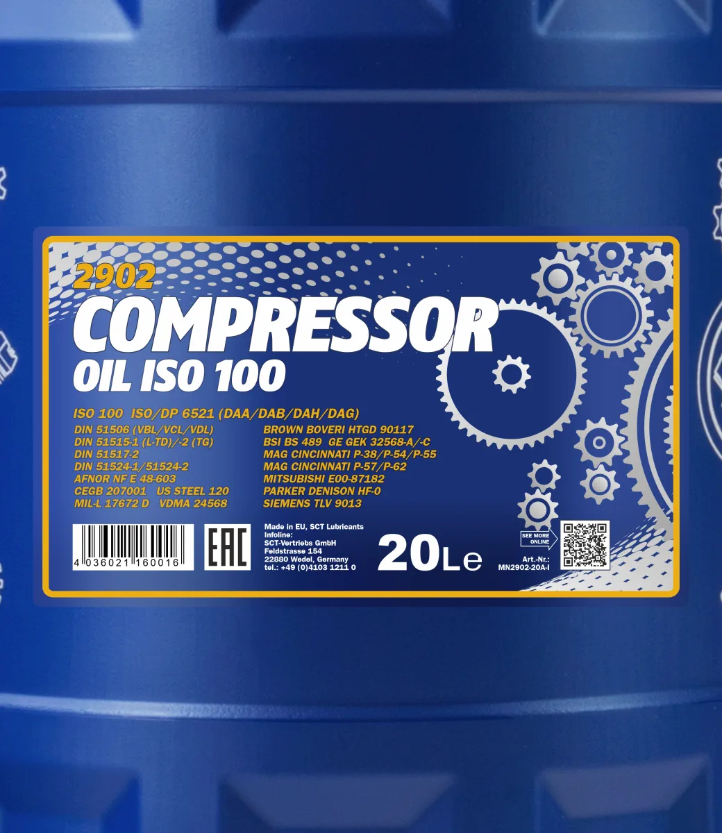 MANNOL Compressor Oil ISO 100 2902 20L product image 2