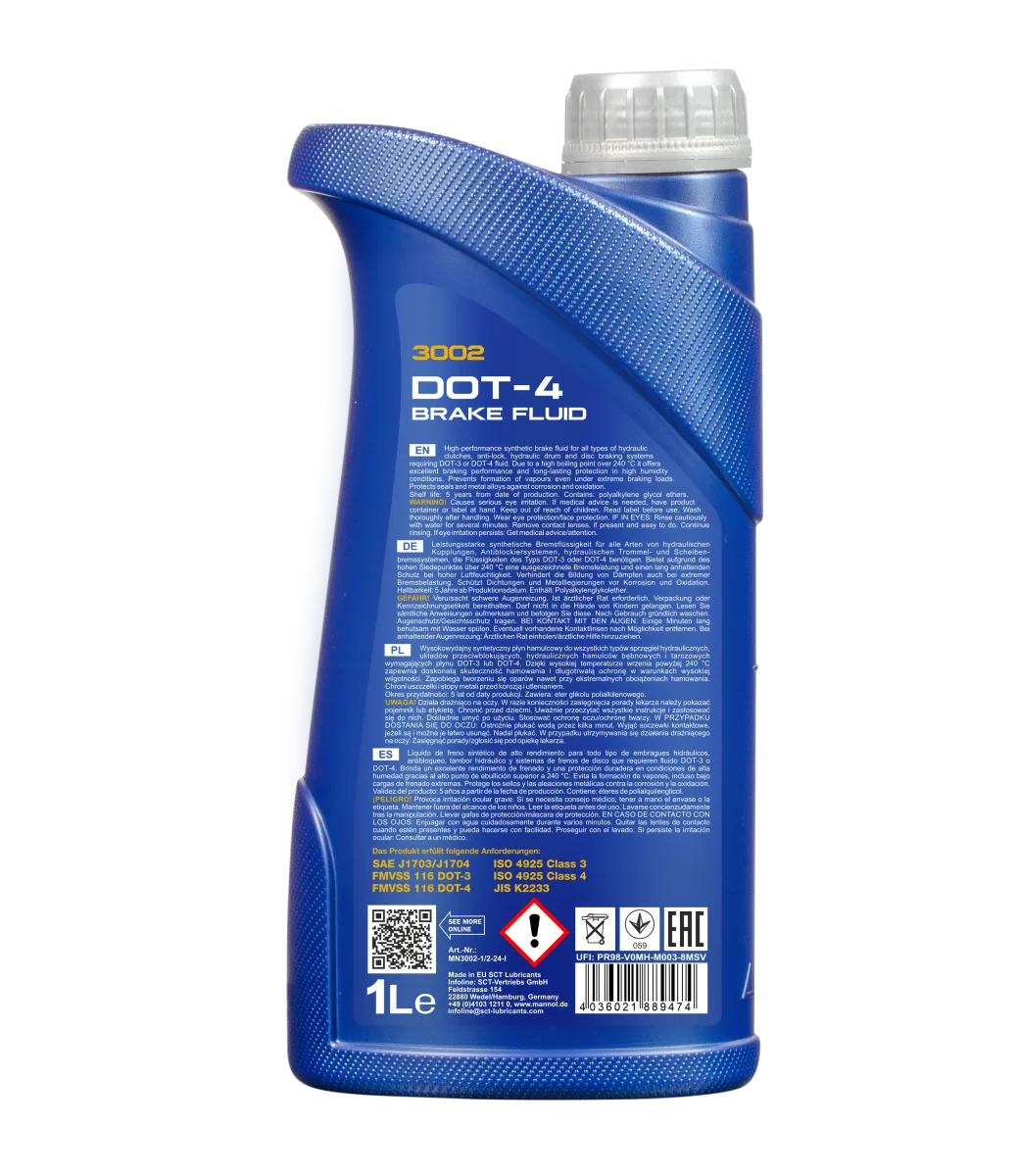 MANNOL Brake Fluid DOT-4 3002 صورة المنتج 2