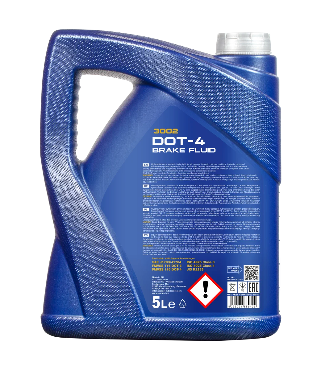 MANNOL Brake Fluid DOT-4 3002 صورة المنتج 2