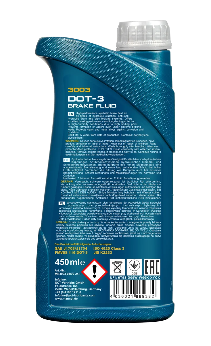 MANNOL Brake Fluid DOT-3 3003 صورة المنتج 2