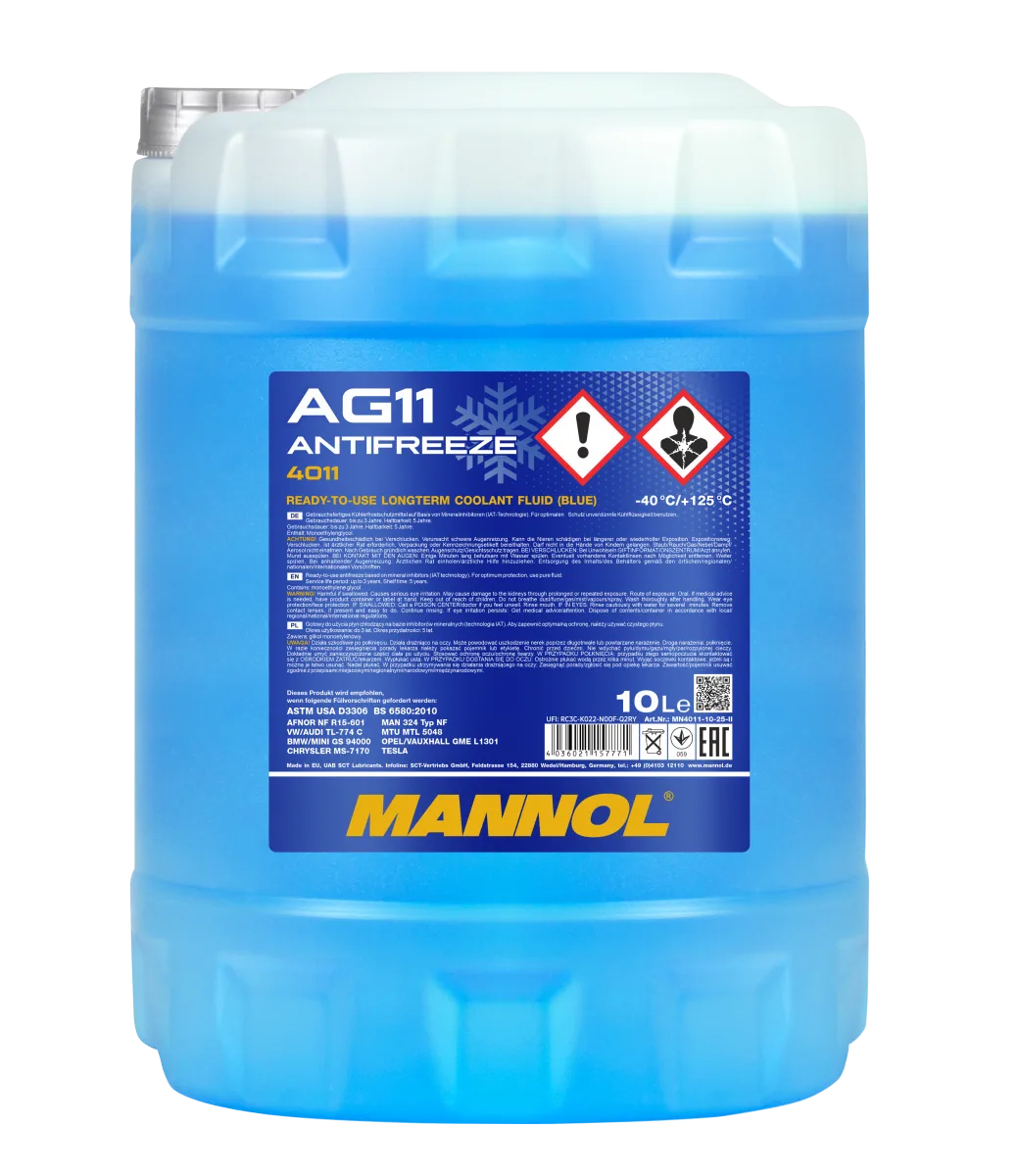 MANNOL Antifreeze AG11 (-40 C) Longterm 4011 10L product image