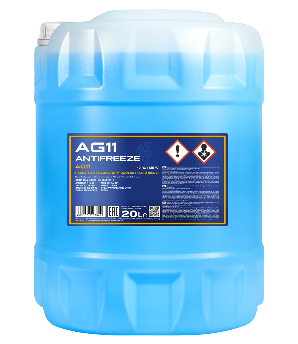 MANNOL Antifreeze AG11 (-40 C) Longterm 4011 صورة المنتج