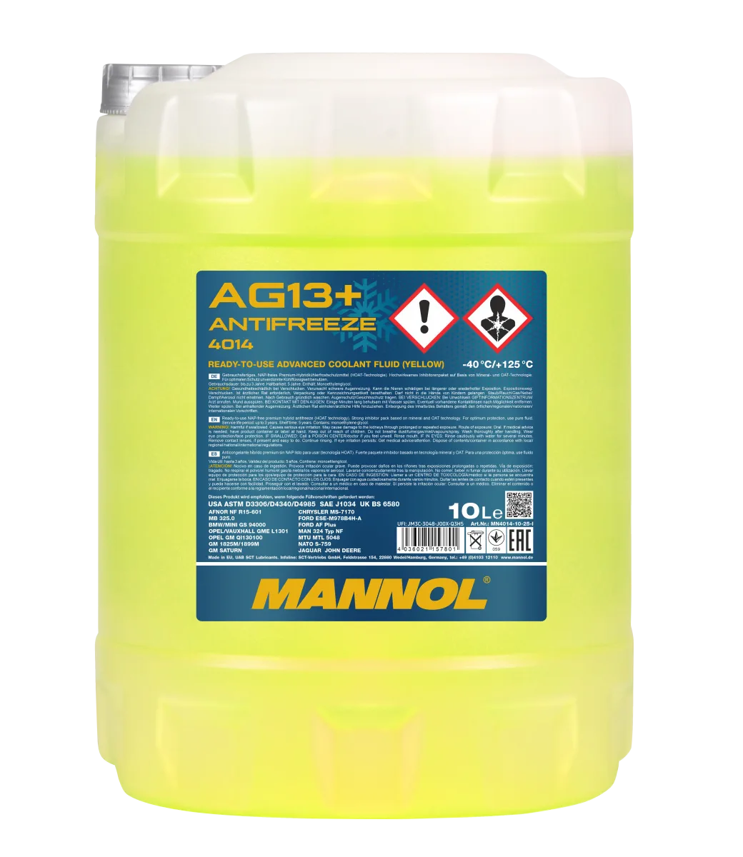 MANNOL Antifreeze AG13+ (-40 C) Advanced 4014 صورة المنتج