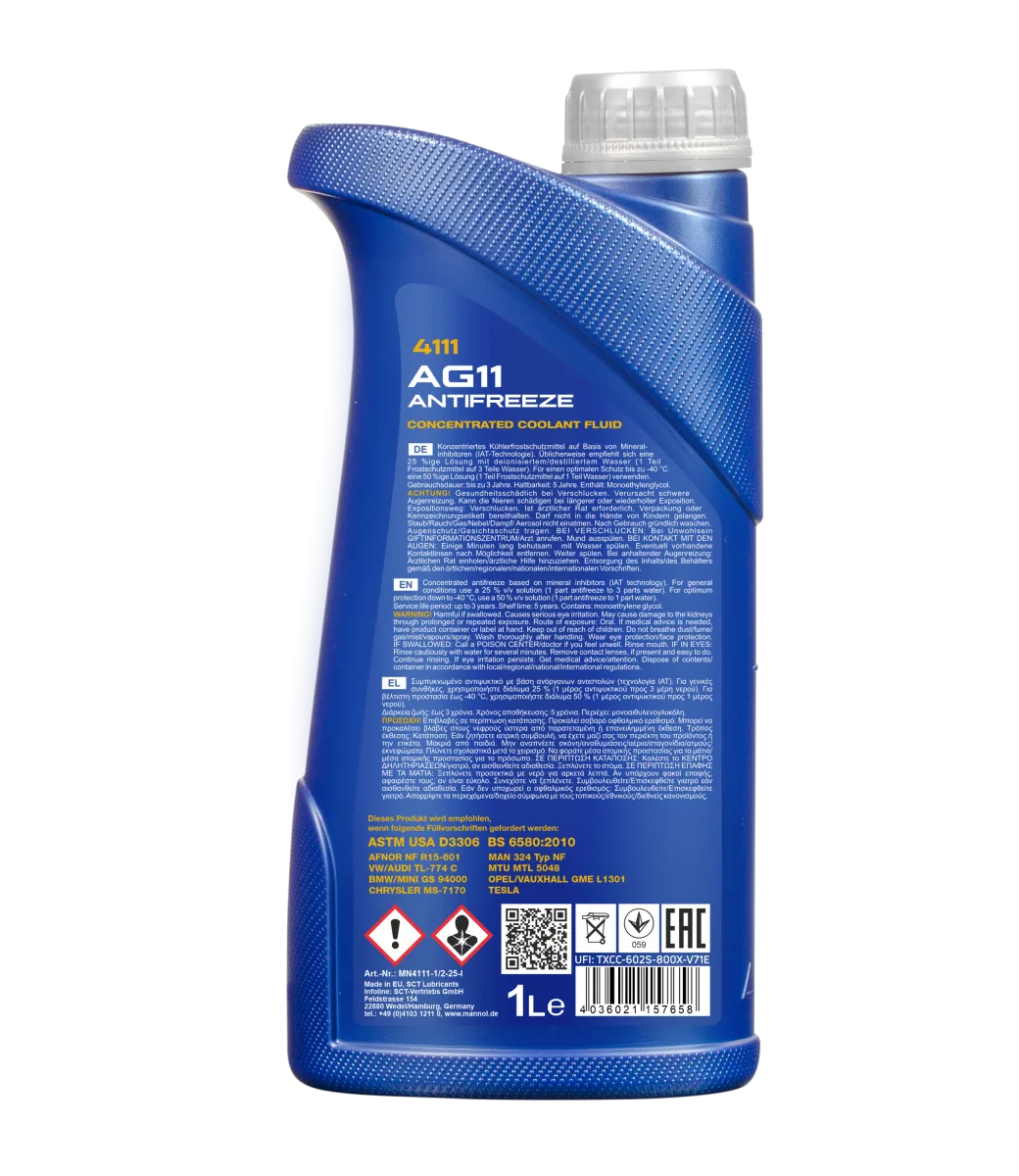 MANNOL Antifreeze AG11 Longterm 4111 صورة المنتج 2