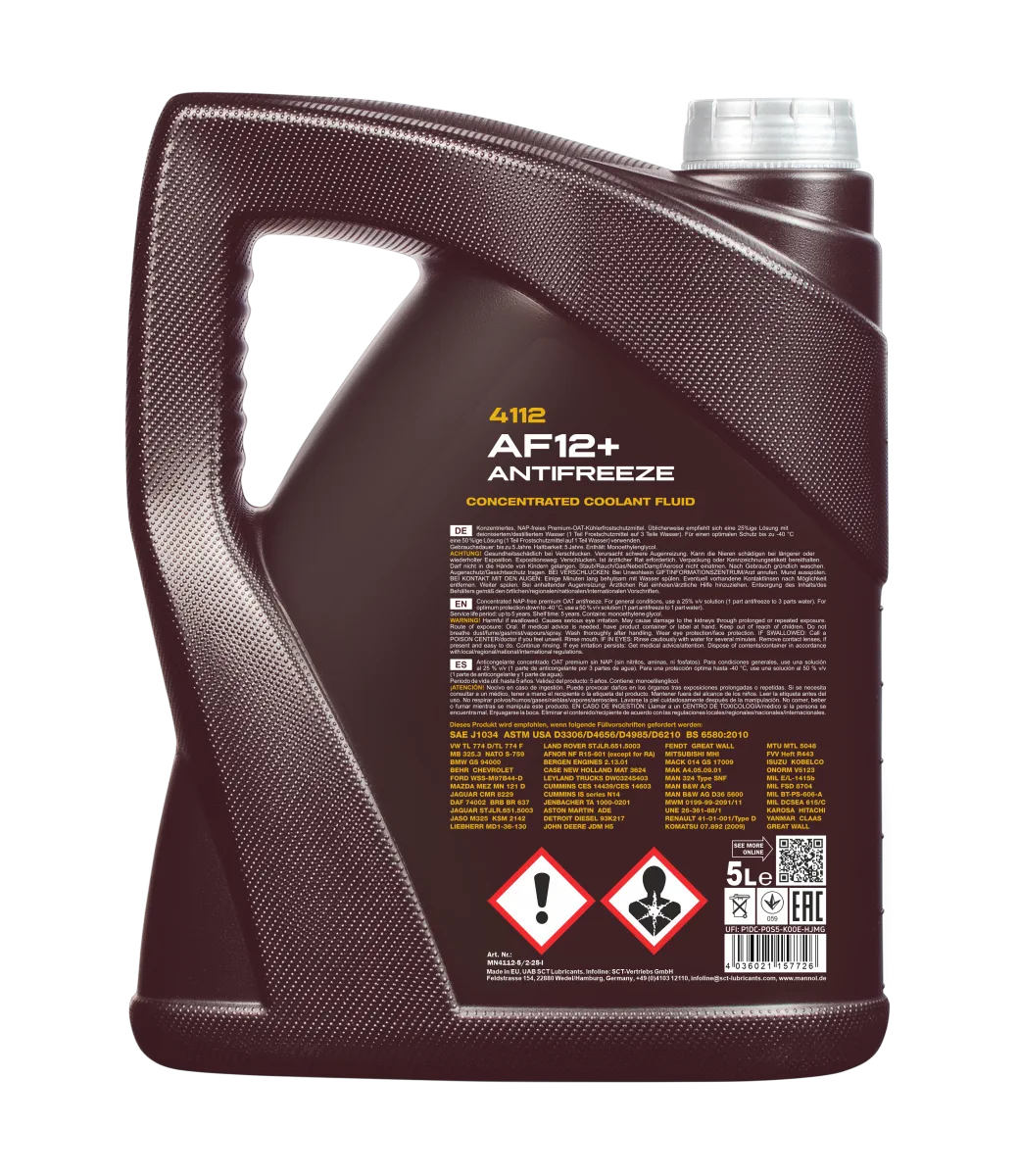 MANNOL Antifreeze AF12+ Longlife 4112 صورة المنتج 2