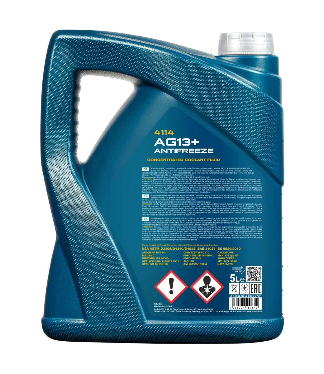 MANNOL Antifreeze AG13+ Advanced 4114 صورة المنتج 2