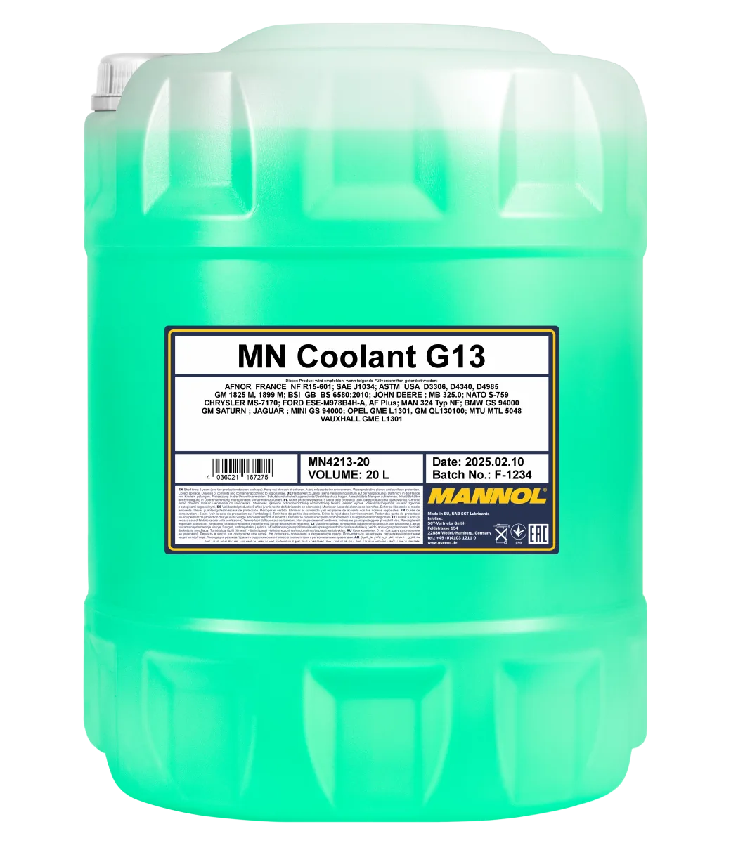 MANNOL Coolant G13 4213 مصنوعات تصویر