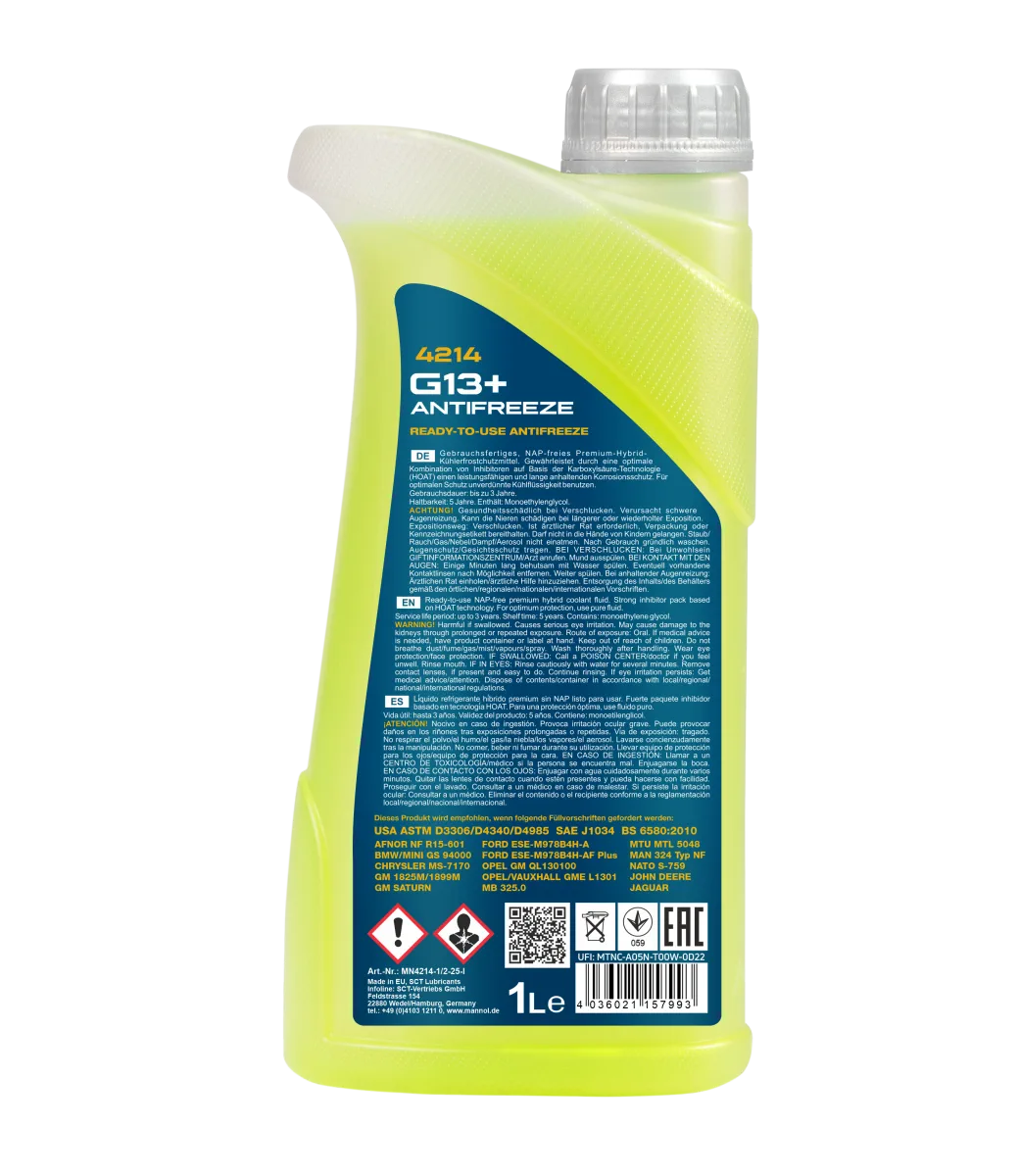 MANNOL Coolant G13+ 4214 مصنوعات تصویر 2