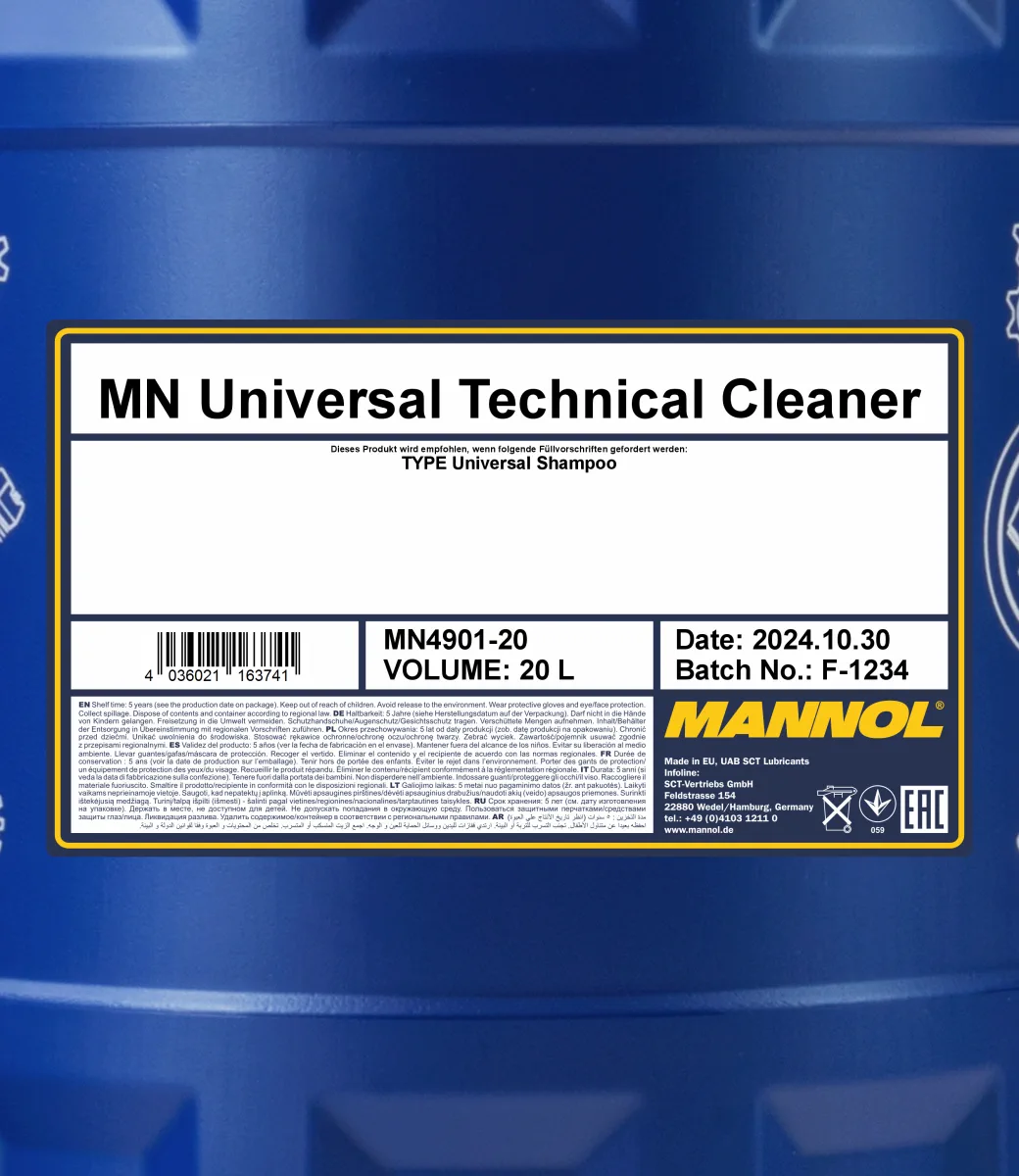 MANNOL Universal Technical Cleaner 4901 20L product image 2