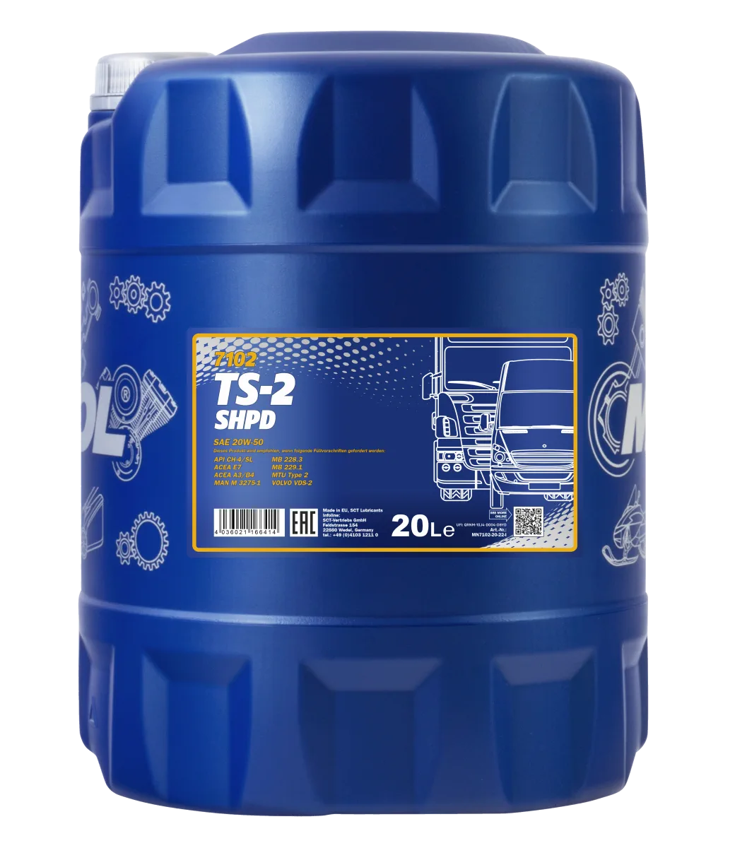 MANNOL TS-2 SHPD 20W-50 7102 صورة المنتج