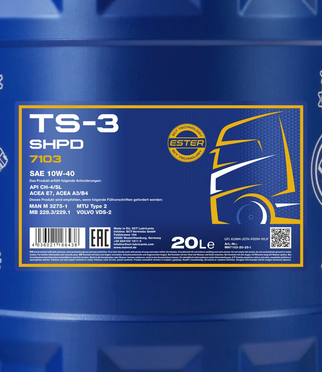 MANNOL TS-3 SHPD 10W-40 7103 صورة المنتج 2