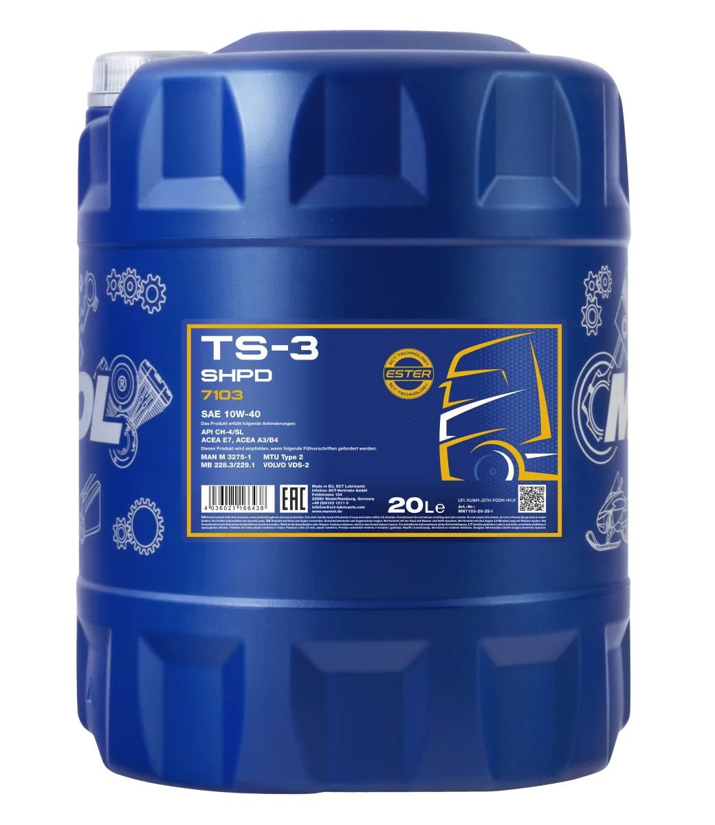 MANNOL TS-3 SHPD 10W-40 7103 مصنوعات تصویر 2