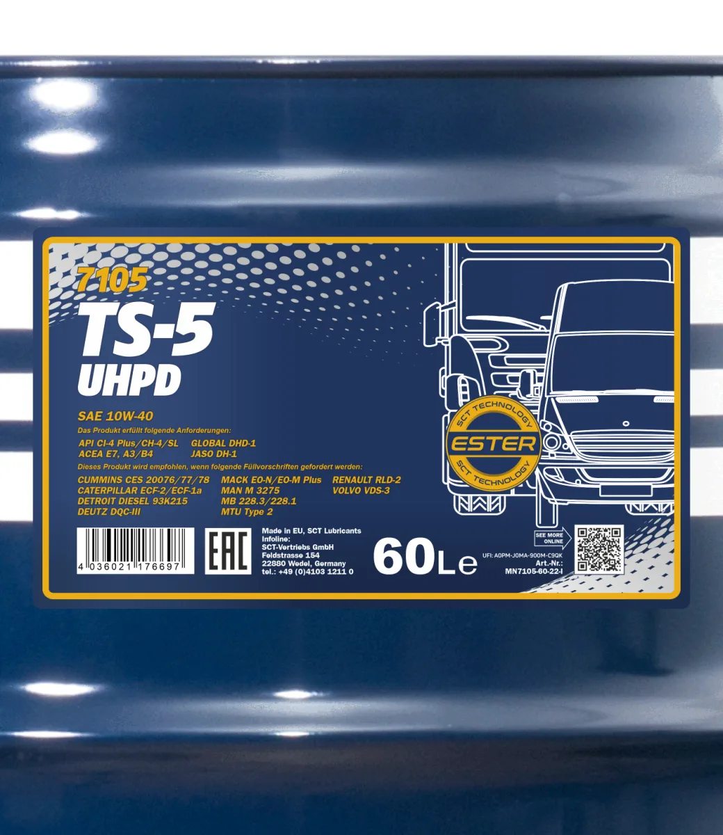 MANNOL TS-5 UHPD 10W-40 7105 صورة المنتج 2