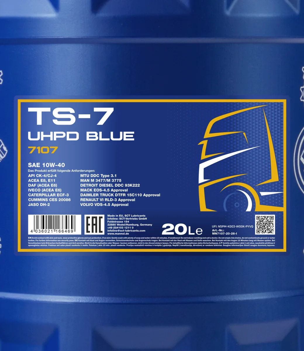 MANNOL TS-7 UHPD 10W-40 Blue 7107 صورة المنتج 2