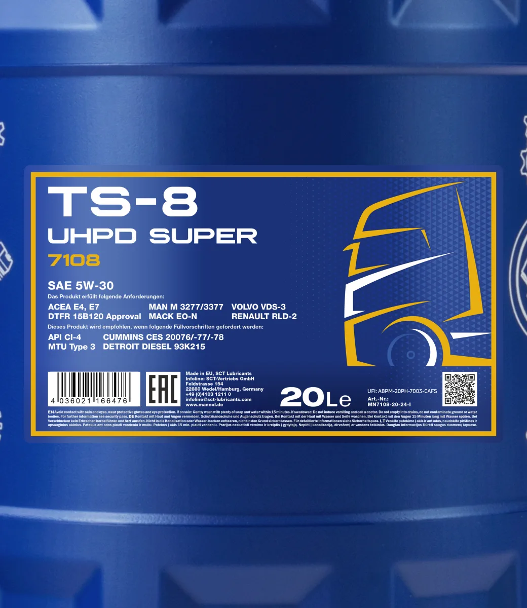 MANNOL TS-8 UHPD 5W-30 Super 7108 مصنوعات تصویر 2