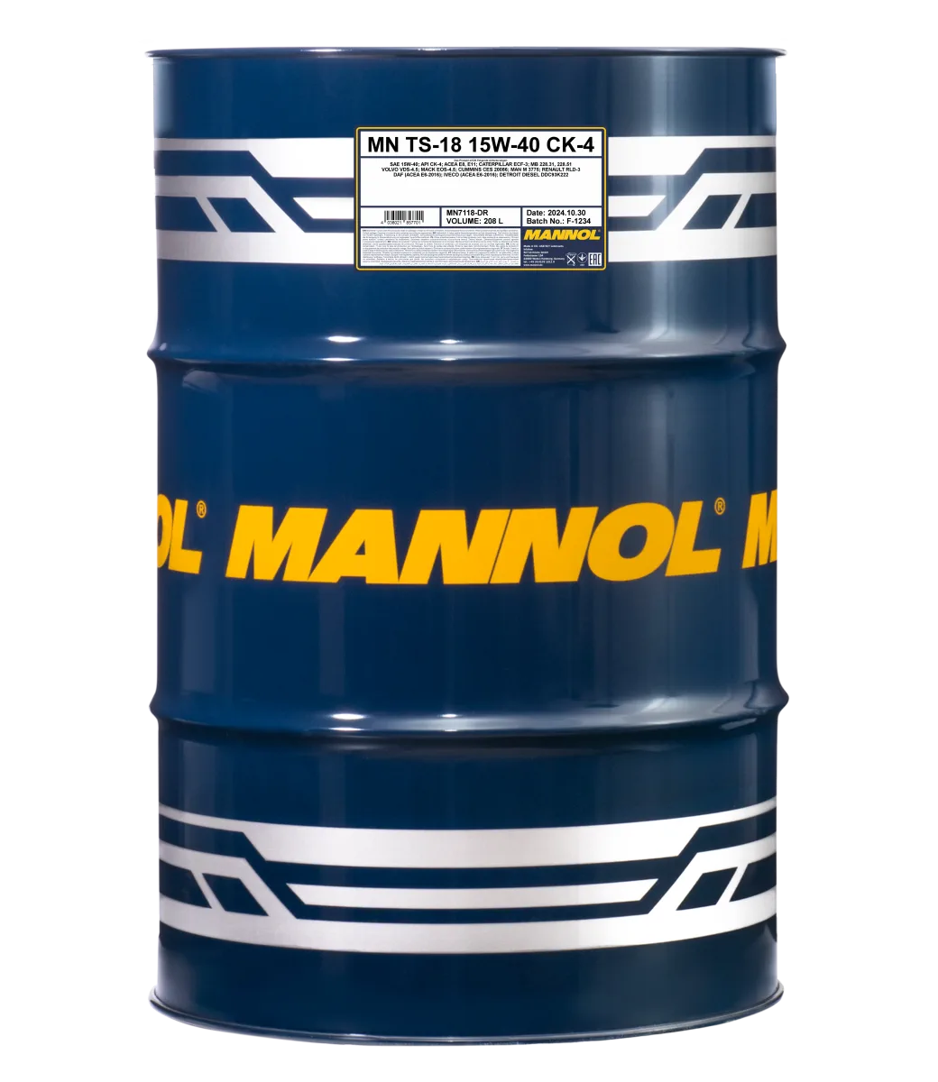 MANNOL TS-18 15W-40 CK-4 7118 مصنوعات تصویر