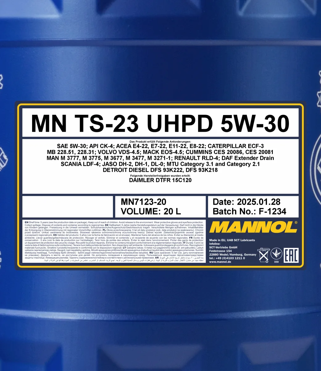 MANNOL TS-23 UHPD 5W-30 7123 20 L product image 2