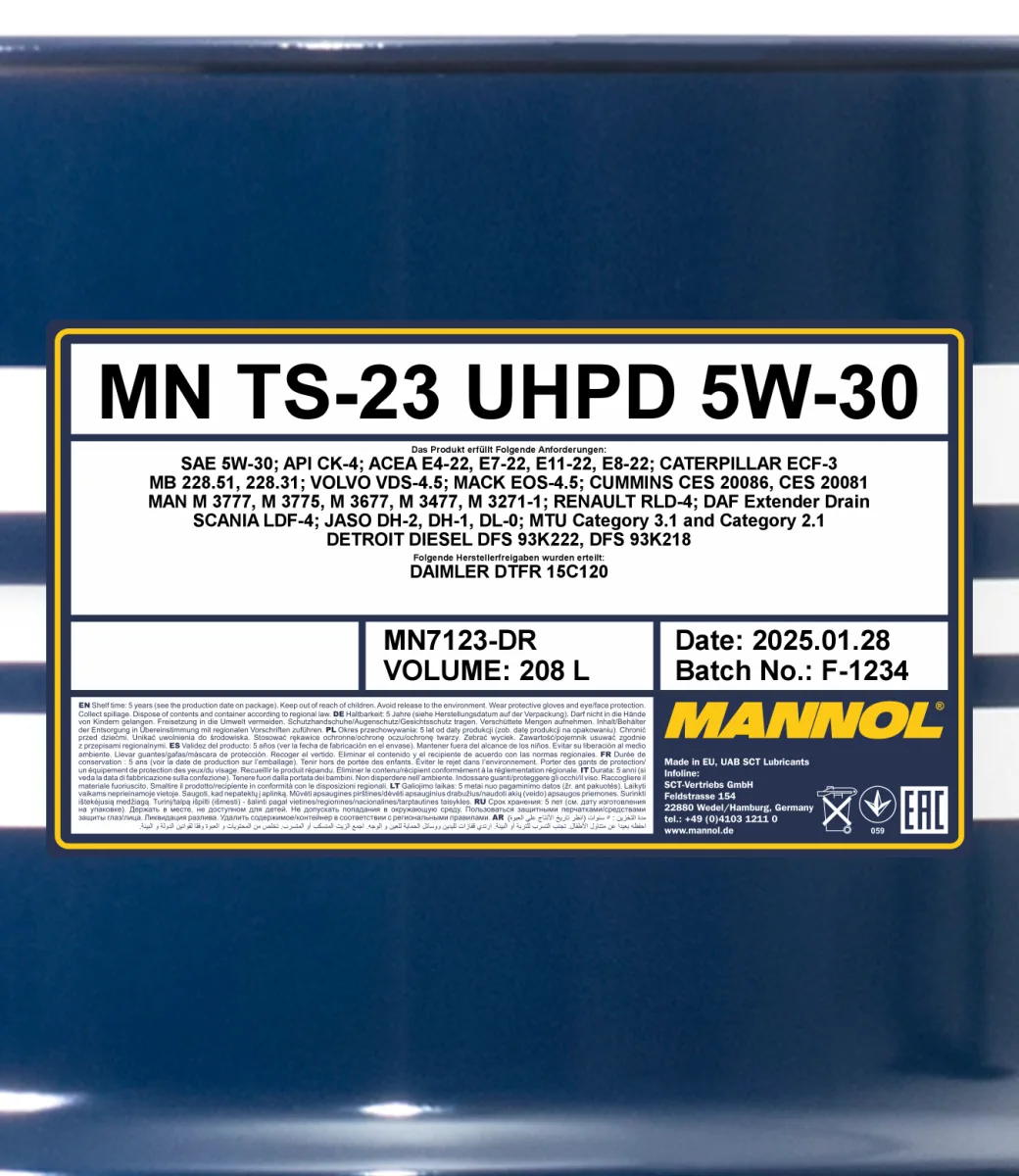 MANNOL TS-23 UHPD 5W-30 7123 208 L product image 2