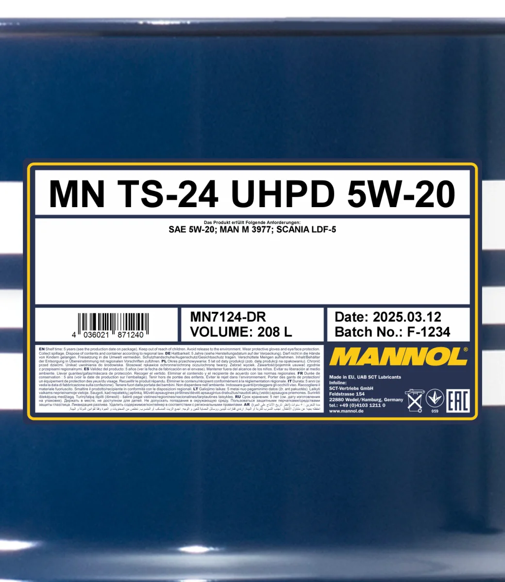 MANNOL TS-24 UHPD 5W-20 7124 صورة المنتج 2
