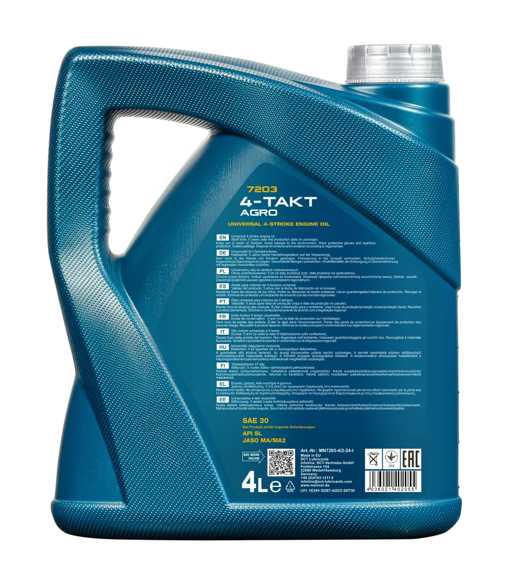 MANNOL 4-Takt Agro SAE 30 7203 4L product image 2