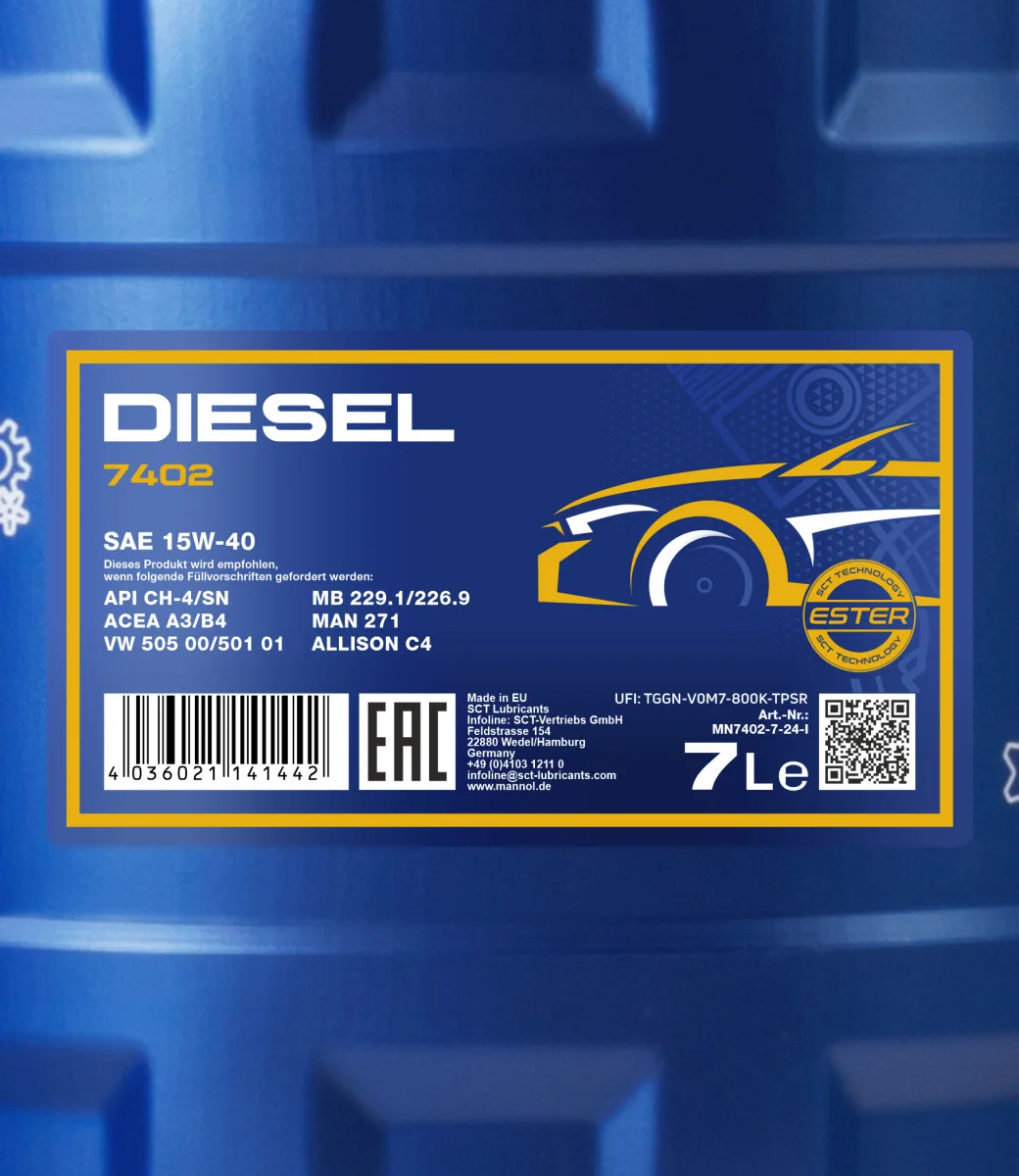 MANNOL Diesel 15W-40 7402 7L product image 2