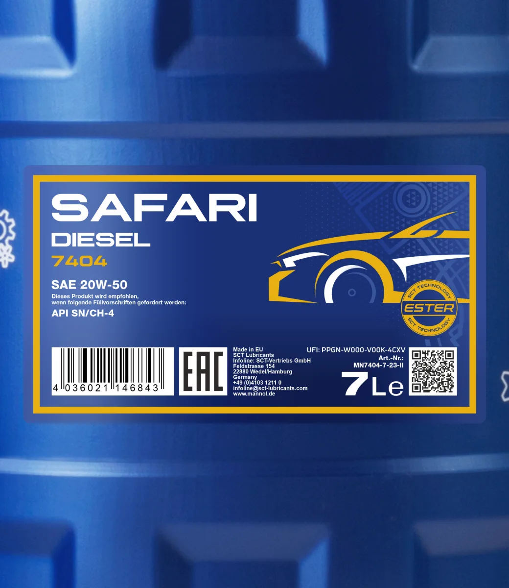 MANNOL Safari 20W-50 7404 مصنوعات تصویر 2