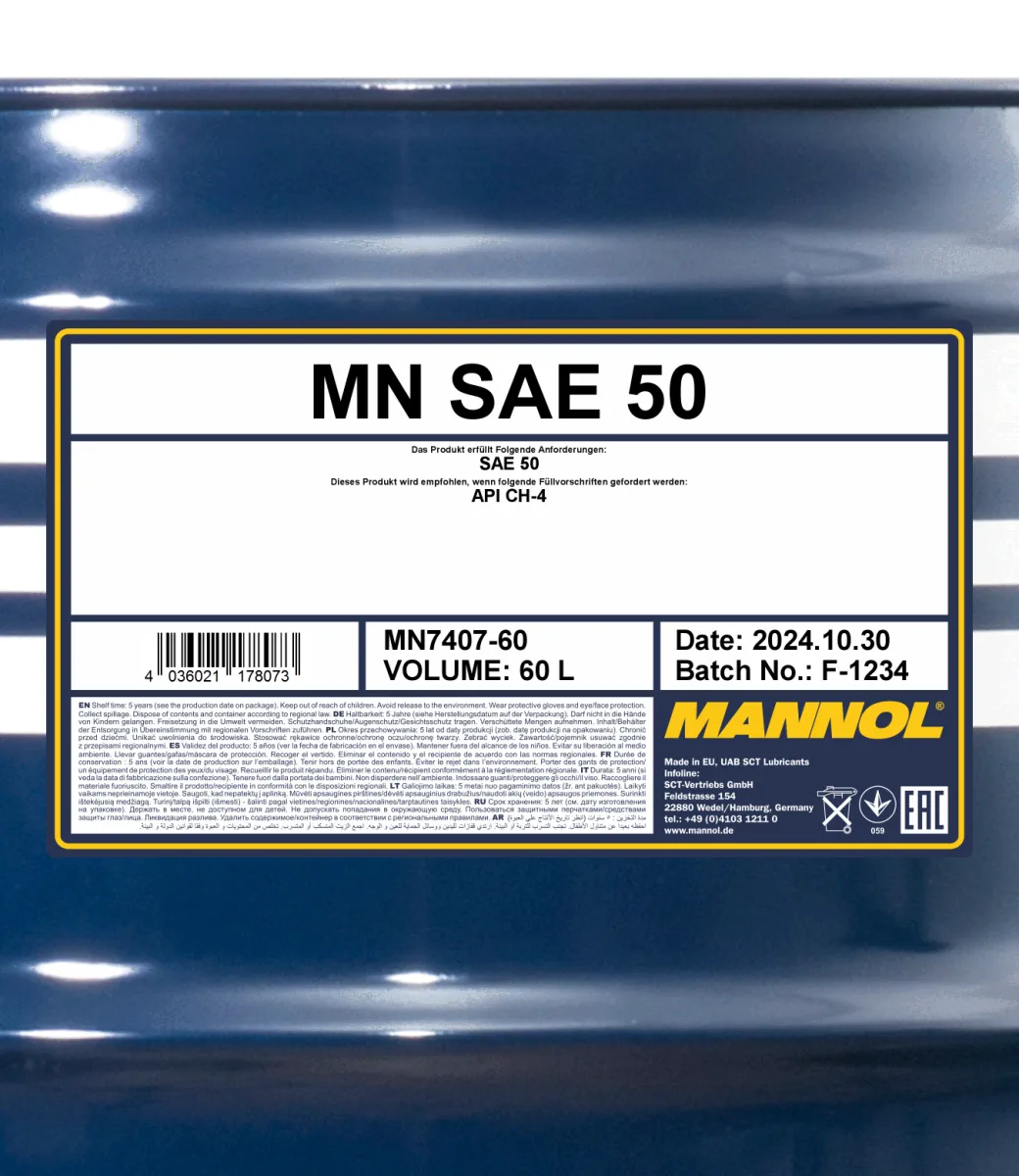 MANNOL SAE 50 7407 60L product image 2