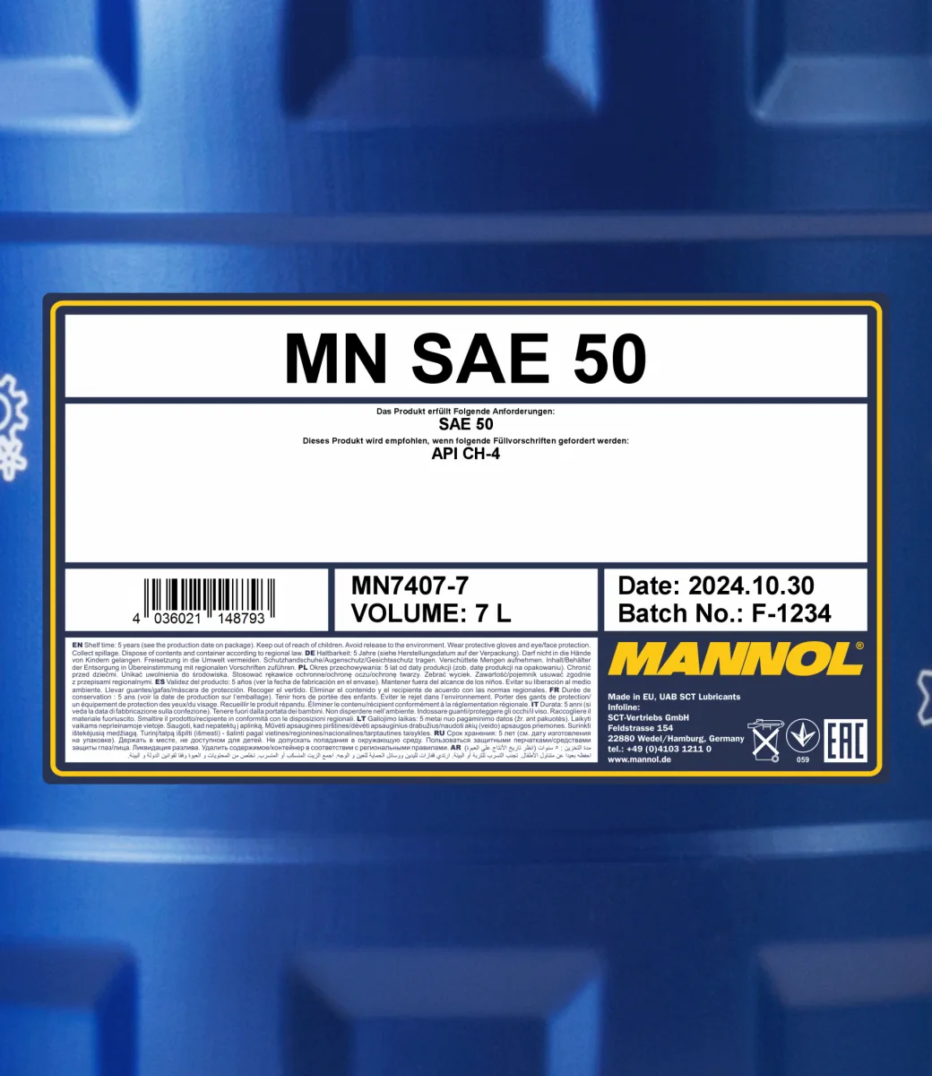 MANNOL SAE 50 7407 7L product image 2
