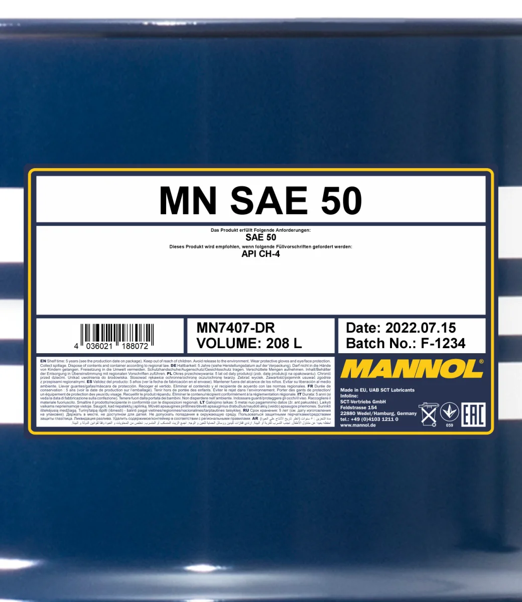 MANNOL SAE 50 7407 208L product image 2