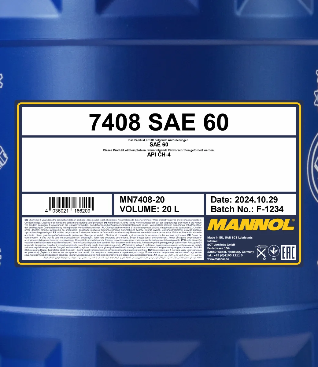 MANNOL SAE 60 7408 20L product image 2