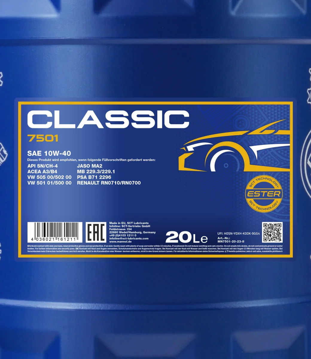 MANNOL Classic 10W-40 7501 20L product image 2