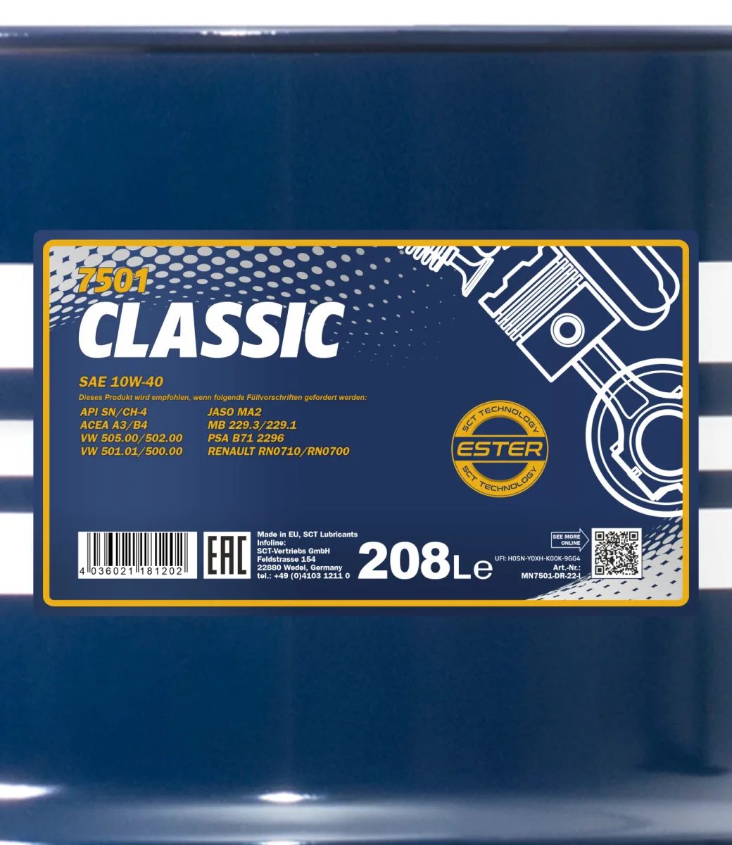 MANNOL Classic 10W-40 7501 صورة المنتج 2