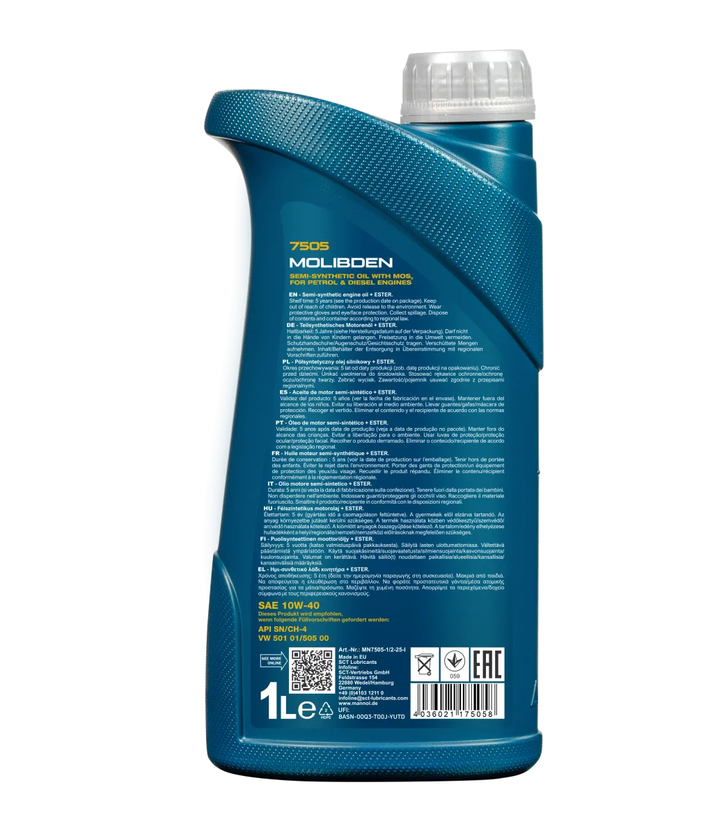 MANNOL Molibden 10W-40 7505 صورة المنتج 2