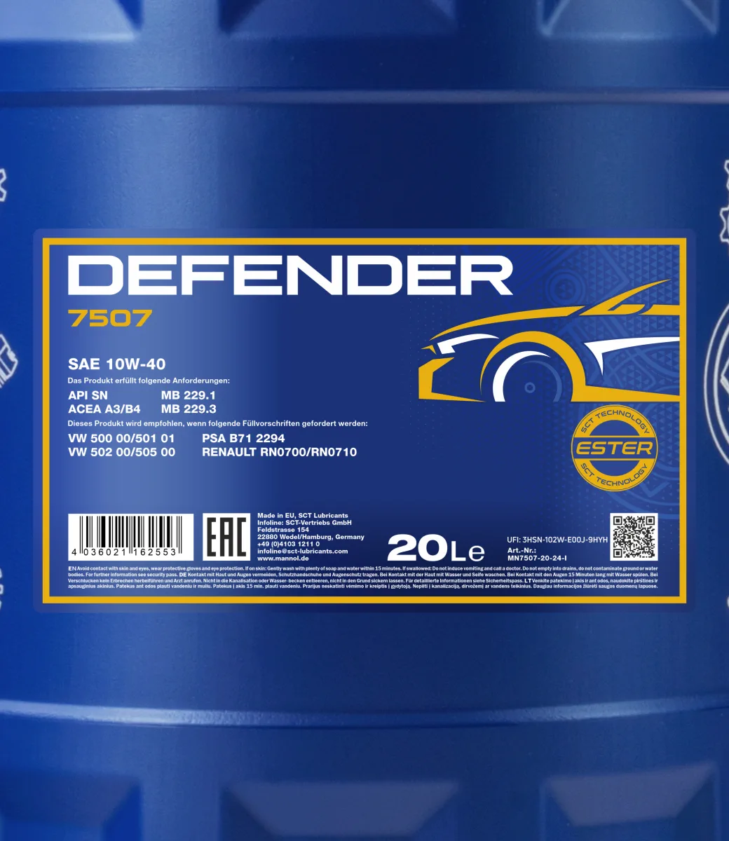 MANNOL Defender 10W-40 7507 20L product image 2