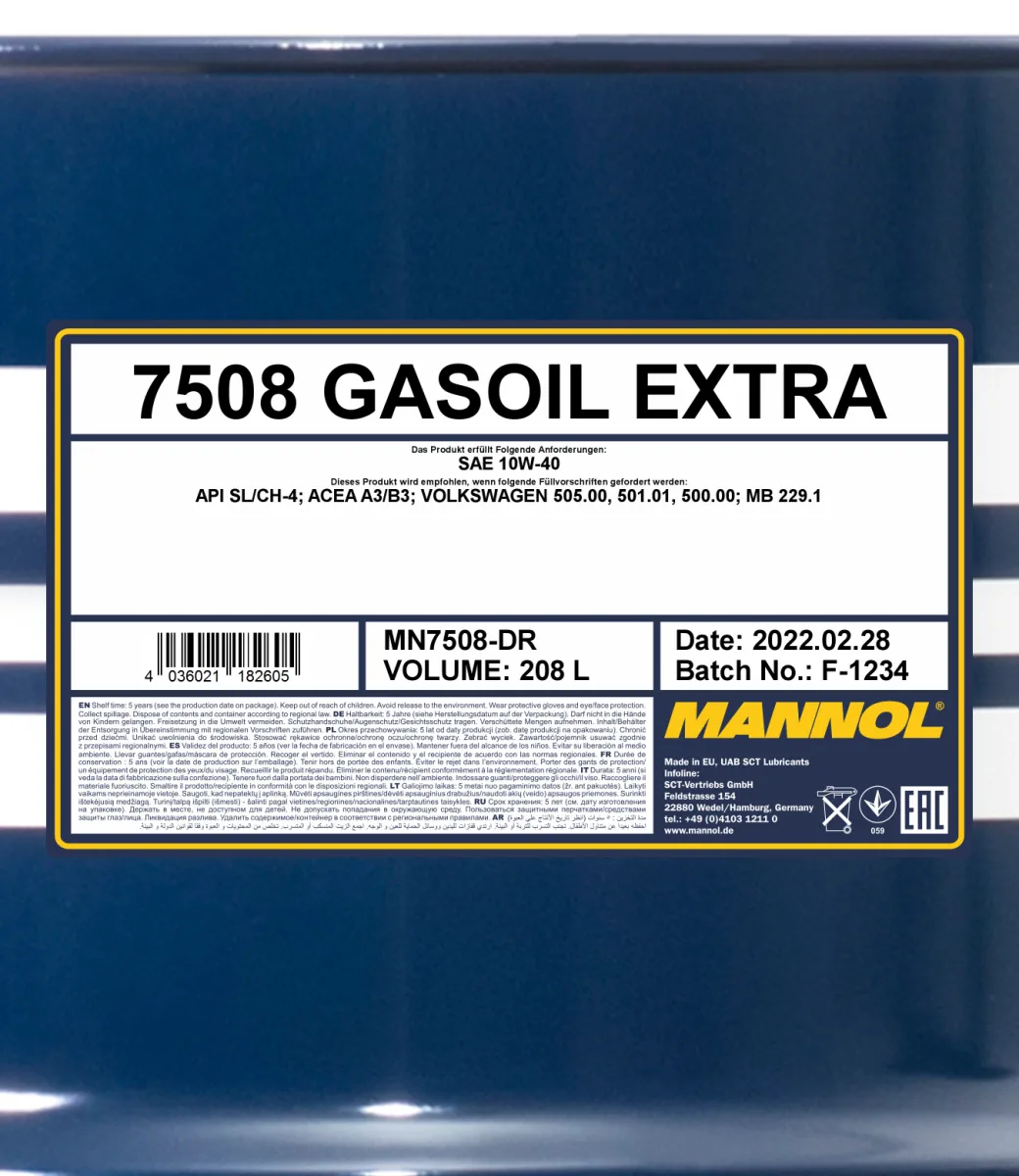 MANNOL Gasoil Extra 7508 صورة المنتج 2