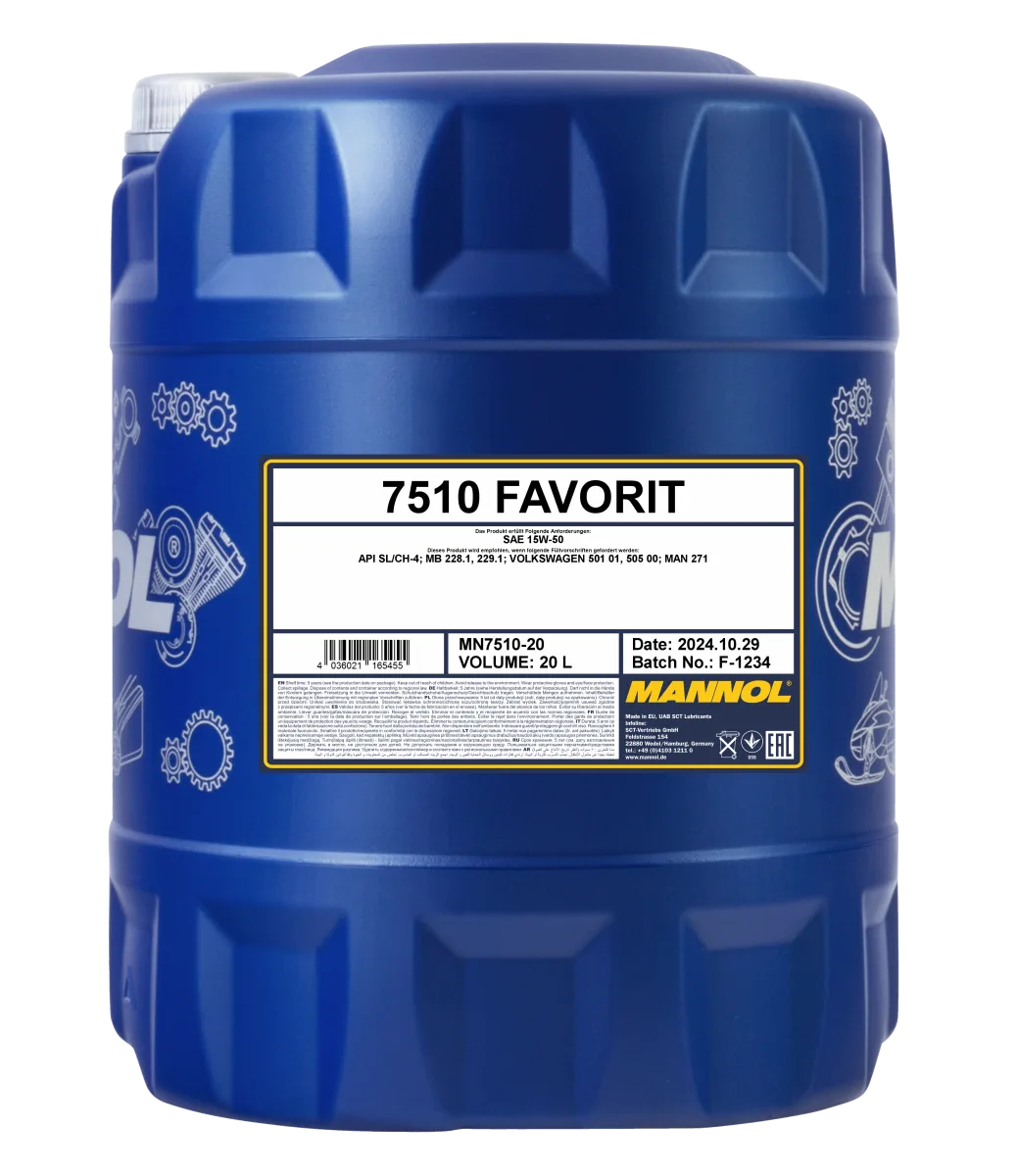 MANNOL Favorit 15W-50 7510 صورة المنتج