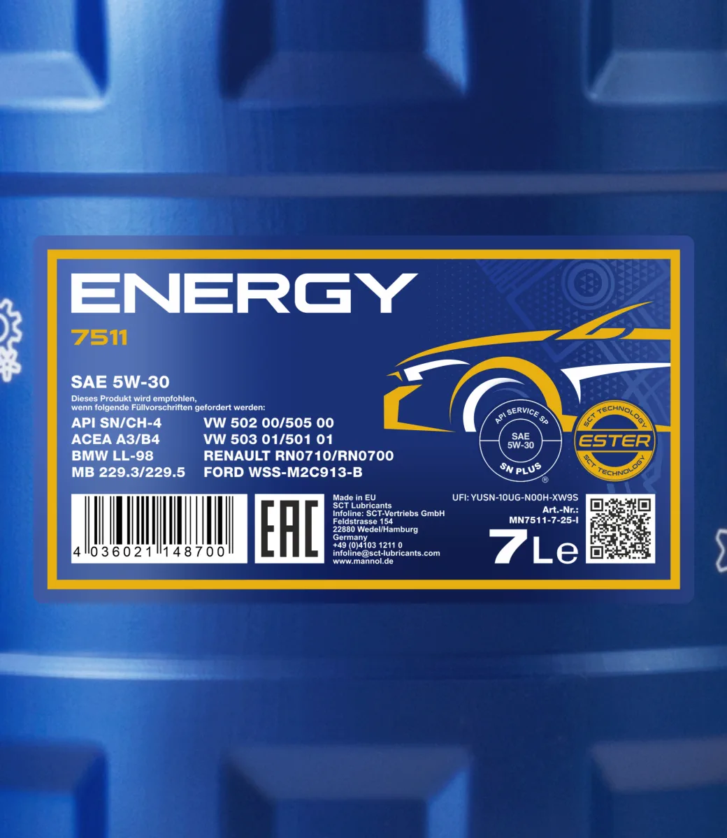MANNOL Energy 5W-30 7511 مصنوعات تصویر 2