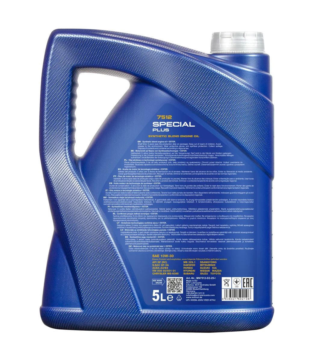 MANNOL Special Plus 10W-30 7512 5L product image 2