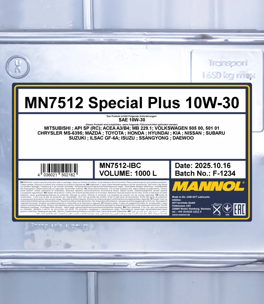 MANNOL Special Plus 10W-30 7512 صورة المنتج 2