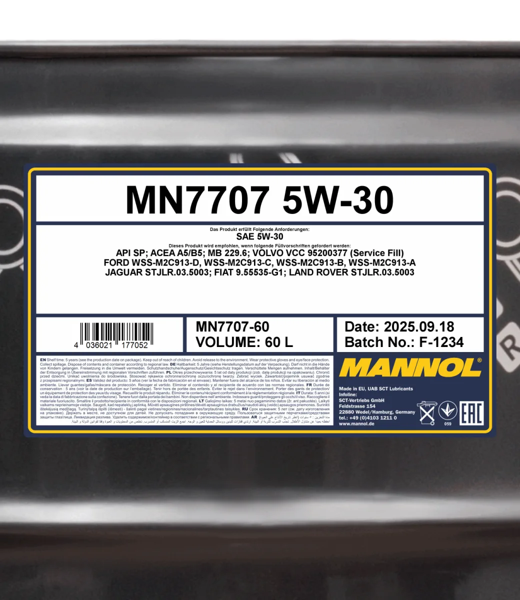 MANNOL Energy Formula FR 5W-30 7707 60L product image 2
