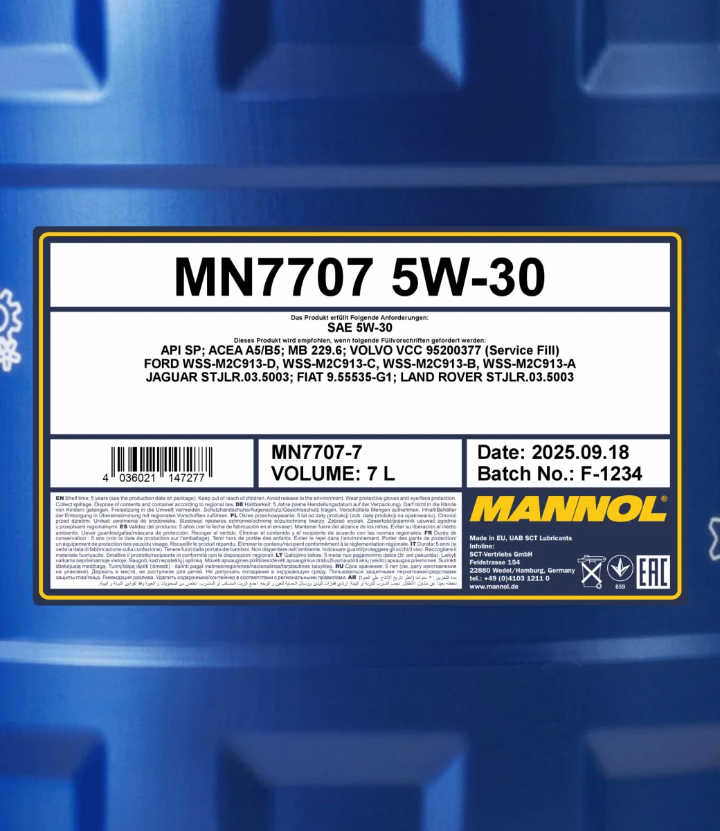 MANNOL Energy Formula FR 5W-30 7707 7 L product image 2