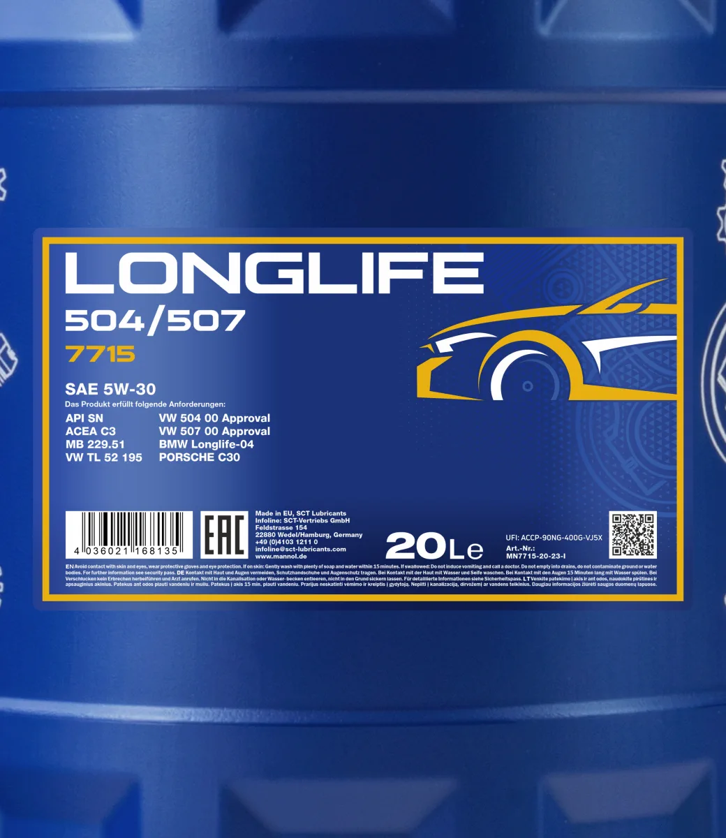 MANNOL Longlife 504/507 5W-30 7715 صورة المنتج 2